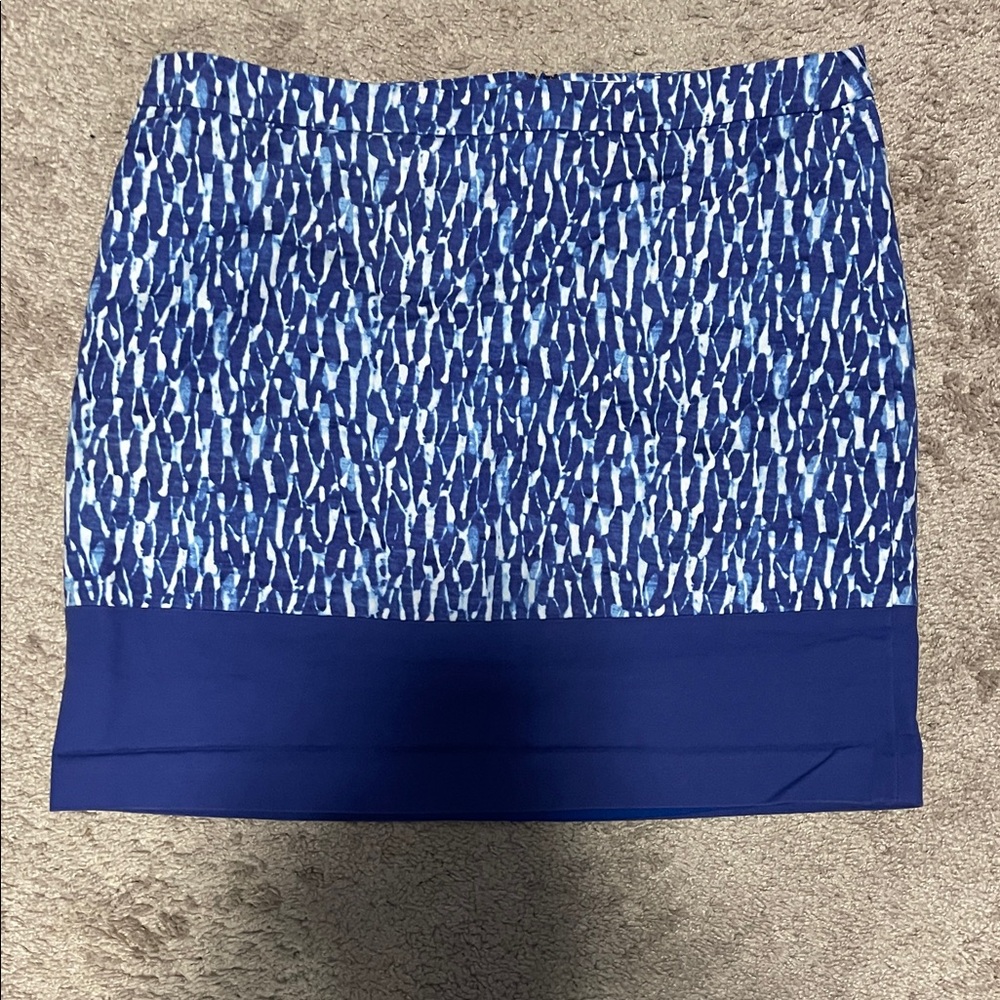 Michael by Michael Kors Blue Patterned Women's Skirt size 6